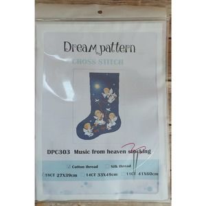 Christmas Angel Stocking Counted Cross Stitch Kit Cardinal Craft Kit 312-315